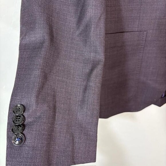 Ted Baker Blazer Mens 36S Purple Wool Endurance Kyle SPJ Two Button Sport Coat - Picture 3 of 8